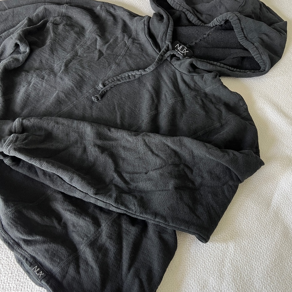 NUX Seams Great 100% Cotton Hoodie Pullover - Black, Small